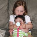 Amber feeding Julia